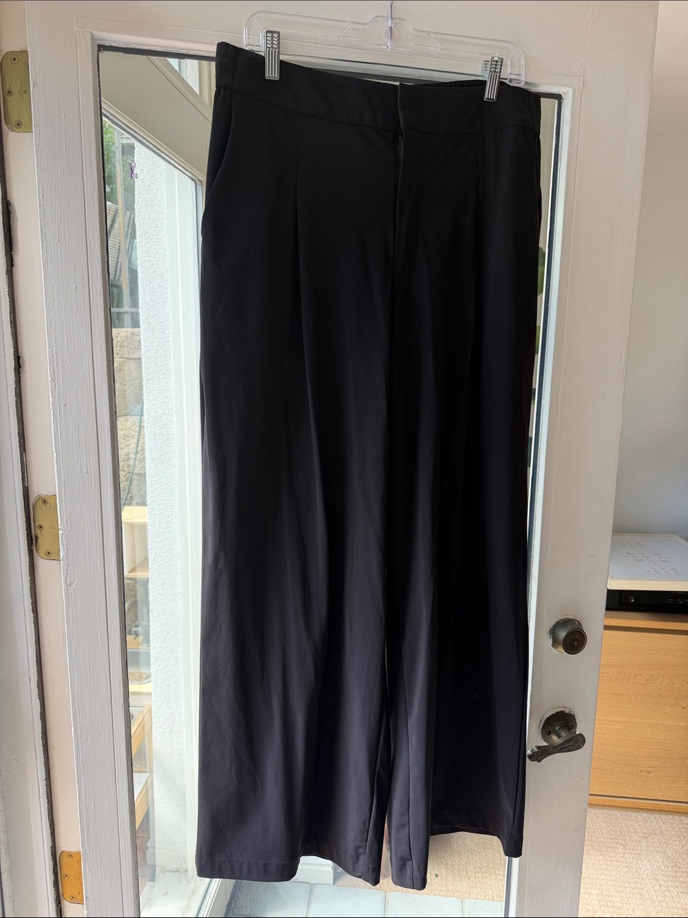 Athleta Black Wide-Leg Men's Dress Pants
